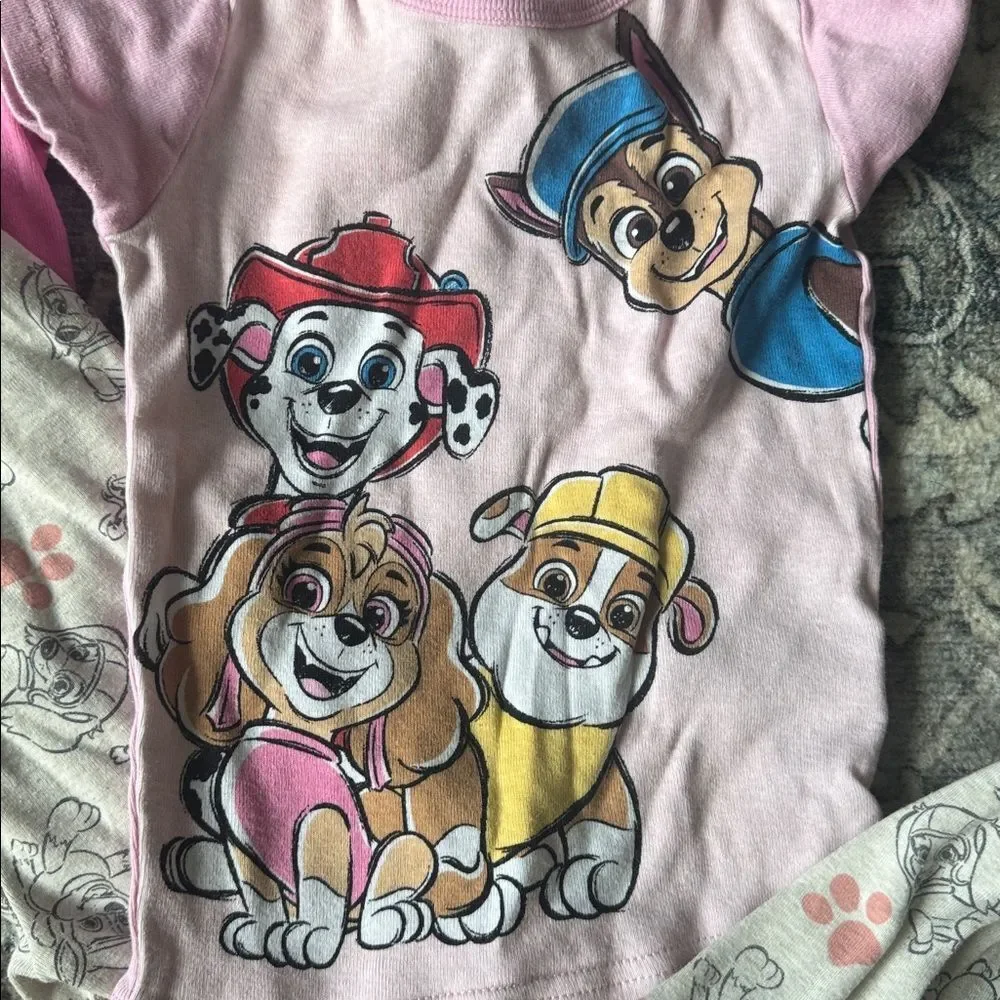 Bundle of 2 Paw Patrol Toddler Girls PJs